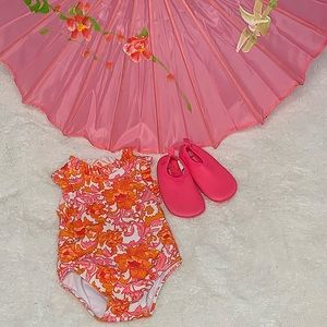 ADORABLE FLORA JANIE AND JACK INFANT GIRLS ONE PIECE SWIMSUIT